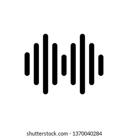 Sound signal icon in trendy isolated on grey background.Vector illustration. - Vector