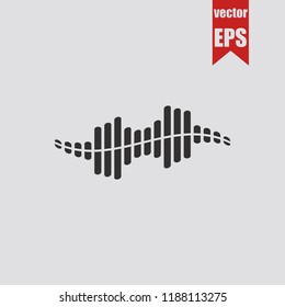 Sound signal icon.Vector illustration.
