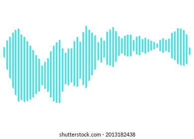 sound signals, diagram.vector illustration.isolated on a white background.