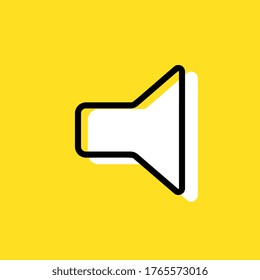 Sound simple vector icon illustration