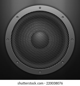 Sound Speaker Background. Vector Illustration.