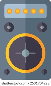 Ícone de cor do dispositivo de alto-falante. Equipamento áudio