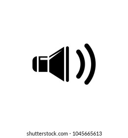 Sound Speaker Flat Vector Icon Simple Stock Vector (Royalty Free ...