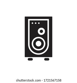Sound speaker icon design isolated on white background