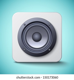 Sound speaker icon. Vector illustration