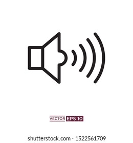 sound speaker icon vector illustration template