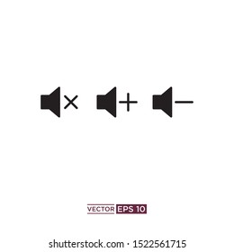 sound speaker icon vector illustration template