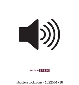 sound speaker icon vector illustration template