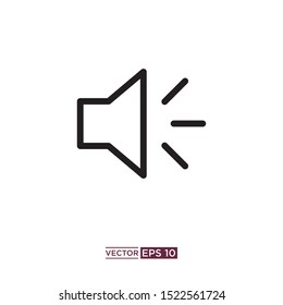 sound speaker icon vector illustration template