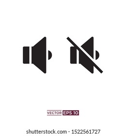sound speaker icon vector illustration template