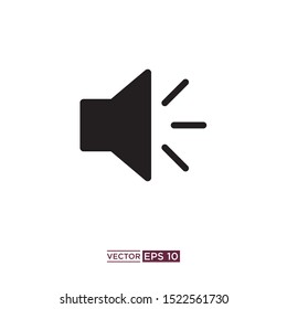 sound speaker icon vector illustration template