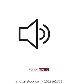 sound speaker icon vector illustration template