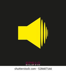 sound, speaker, speaker icon, vector illustration, eps10