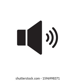 Sound speaker icon vector isolated on white background