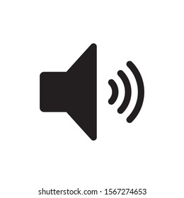 Sound speaker icon vector on white background