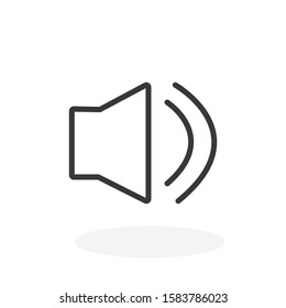 Sound speaker icon vector on white background.vector eps 10