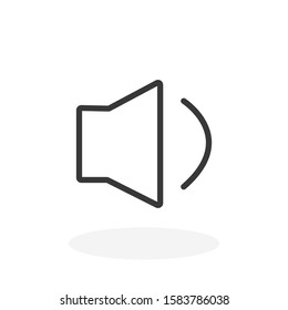Sound speaker icon vector on white background.vector eps 10