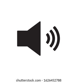 Sound speaker icon vector on white background