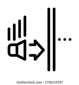 sound speaker operation icon vector. sound speaker operation sign. isolated contour symbol illustration