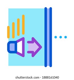 sound speaker operation icon vector. sound speaker operation sign. color symbol illustration