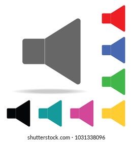 Sound, Speaker sign icon. Elements in multi colored icons for mobile concept and web apps. Icons for website design and development, app development on white background