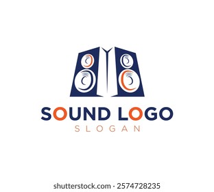 Sound Speaker system bass music concert vector logo