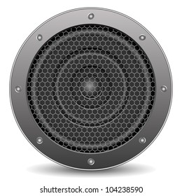 Sound speaker, vector eps10 illustration