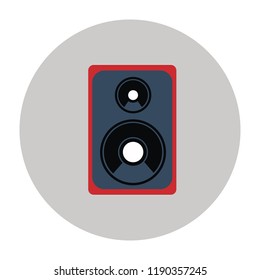 Sound speaker vector flat icon