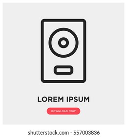 Sound speaker vector icon