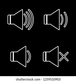 Sound, speaker, vector icon, eps 10
