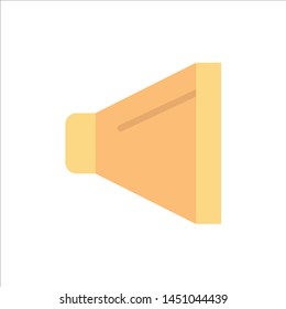 Sound, Speaker, Volume  Flat Color Icon. Vector icon banner Template