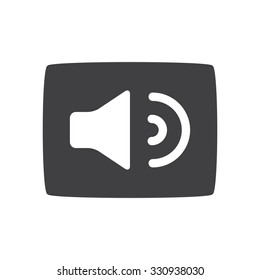 Sound, Speaker Volume icon. gray icon.