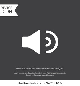Sound, Speaker Volume icon. gray  icon.