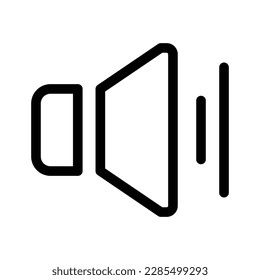 Sound Speaker Volume Icon, Symbol, Sign, Black and White For Website, Mobile Apps, and Other Design Elements