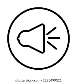Sound Speaker Volume Icon, Symbol, Sign, Black and White For Website, Mobile Apps, and Other Design Elements