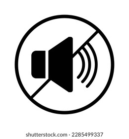 Sound Speaker Volume Icon, Symbol, Sign, Black and White For Website, Mobile Apps, and Other Design Elements
