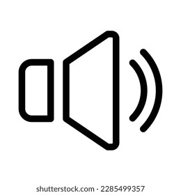 Sound Speaker Volume Icon, Symbol, Sign, Black and White For Website, Mobile Apps, and Other Design Elements