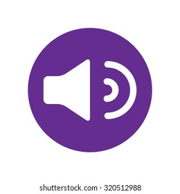 Sound, Speaker Volume icon. violet icon.