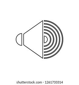 sound from speakers icon. Element of Media for mobile concept and web apps icon. Thin line icon for website design and development, app development