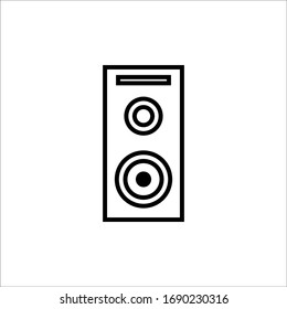 Sound speakers with outline style vector for your web design, logo, UI. illustration