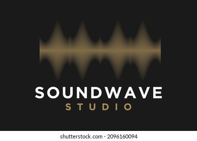 Sound Spectrum with Crown Shape logo design
