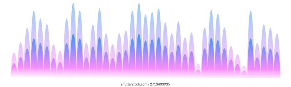 Klangspektrum. Neongradient-Audio-Lautstärkepuls