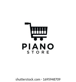 Sound studio logo Design Template . Piano store logo Icon. Music Store logo designs template . Piano House logo symbol