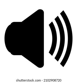 sound symbol or icon simple vector illustration