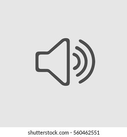 Sound symbol vector icon eps 10.