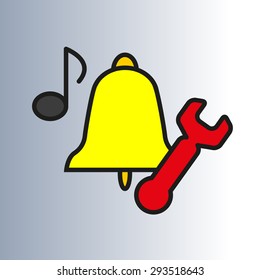 Sound system, a color icon