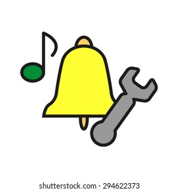 Sound system, a color icon