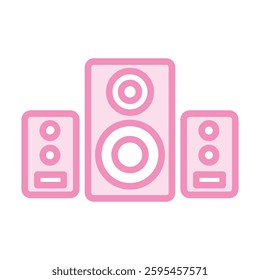 Sound System duotone line icon , vector, pixel perfect, illustrator file 