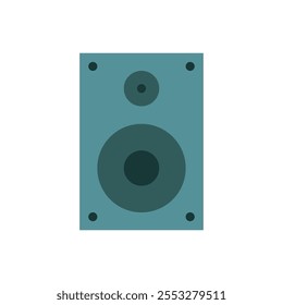 Sound system flat icon, sound speaker vector design, electronic, audio design vector illustration. 