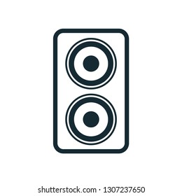 sound system icon, audio, music design vector